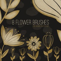 8 Free Flower Brushes